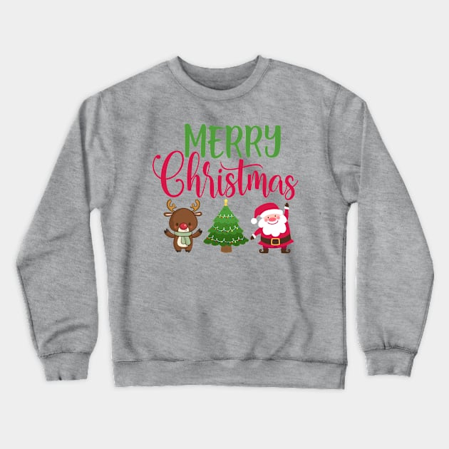 Merry Christmas Crewneck Sweatshirt by My Tribe Apparel